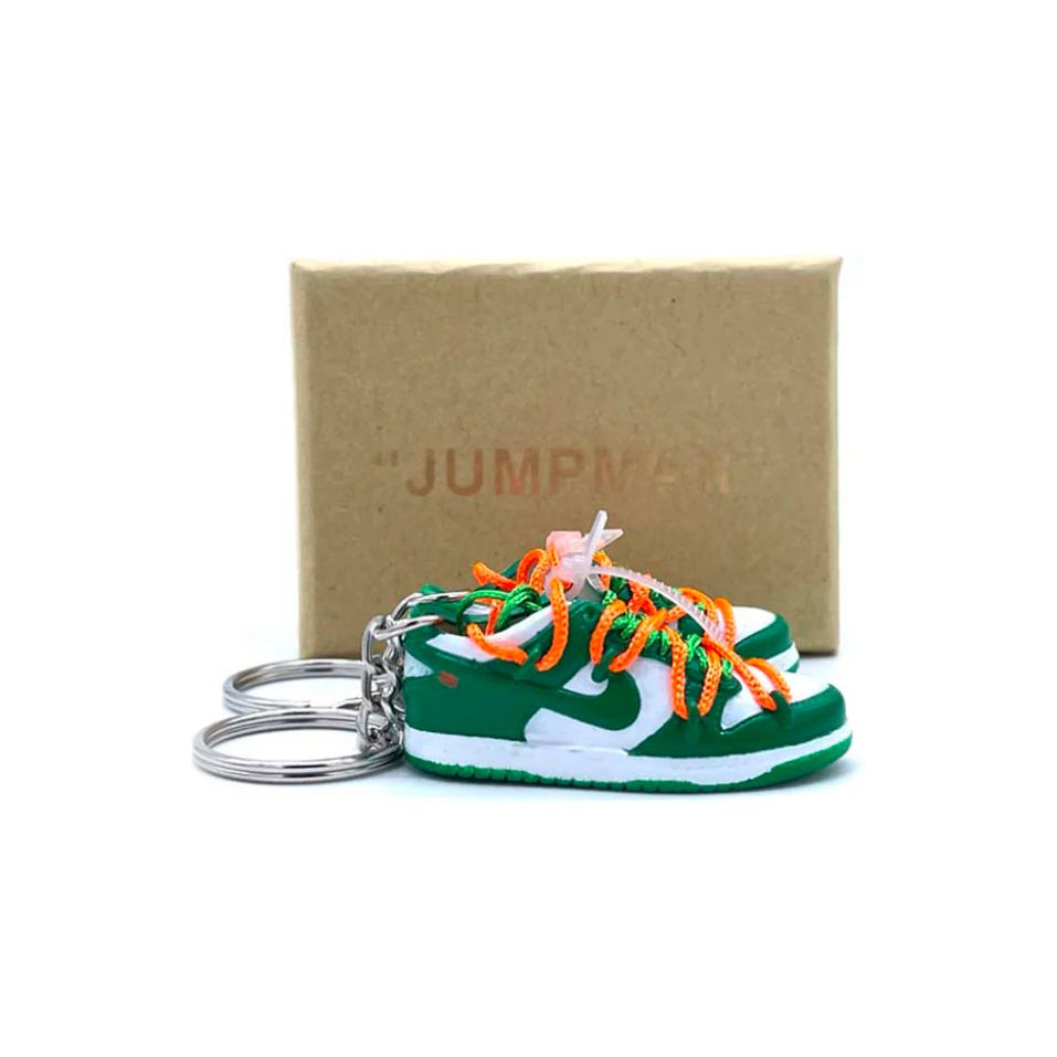 Dunk Low Off White Pine Green Keychain