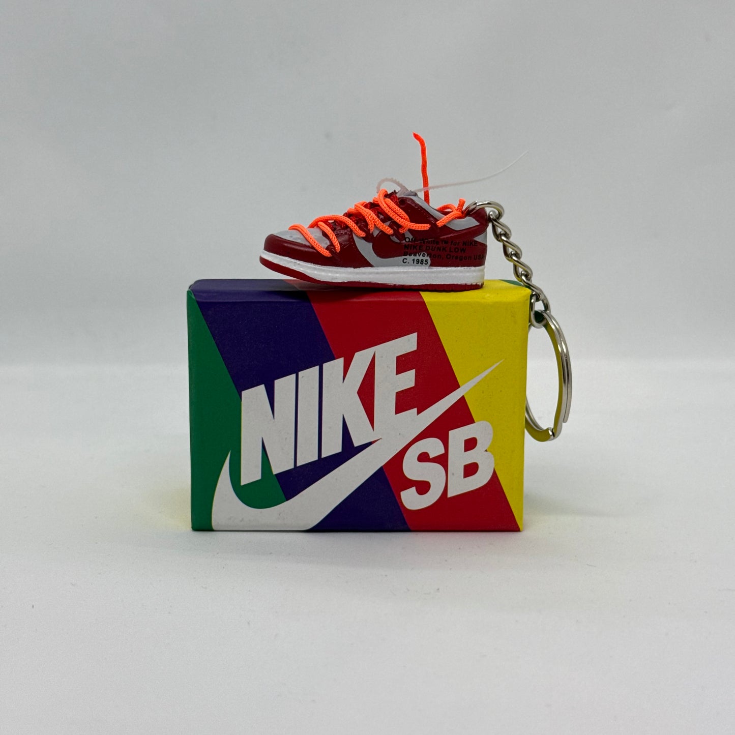 Nike Dunk Low Off White Uni Red Keychain