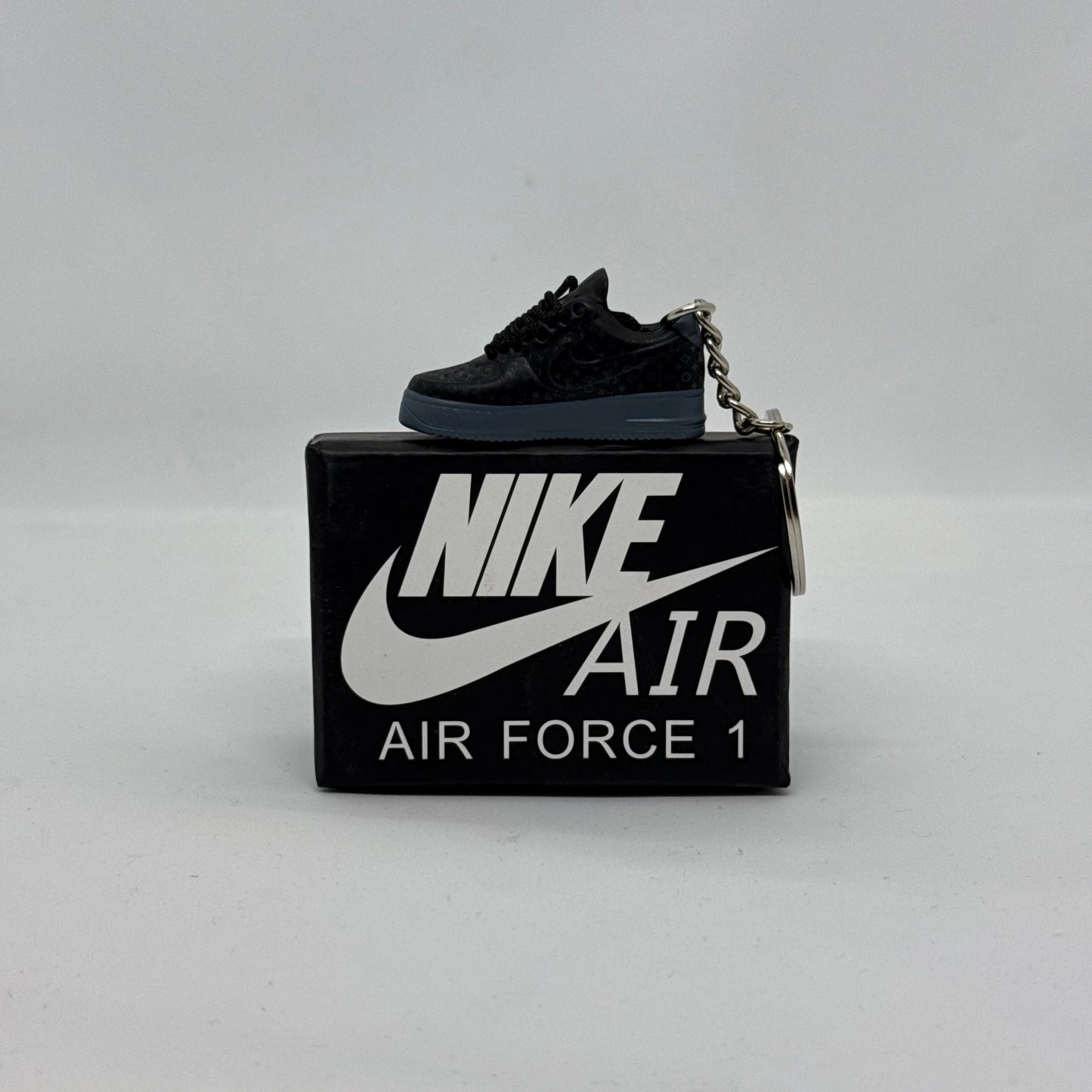 Nike Air Force 1 Low Black Louis Vuitton Keychain