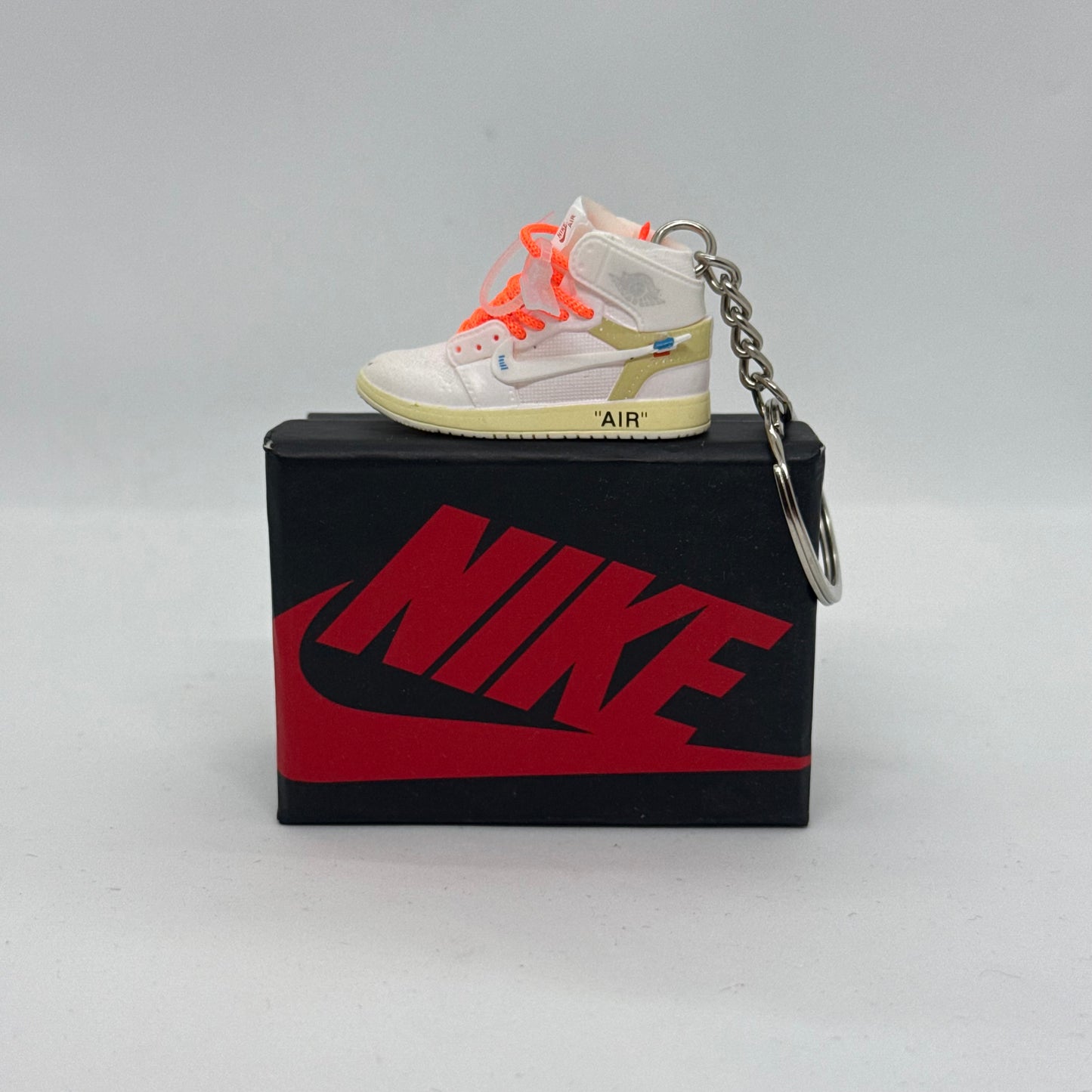 Air Jordan 1 High Off White Euro (Orange Laces) Keychain