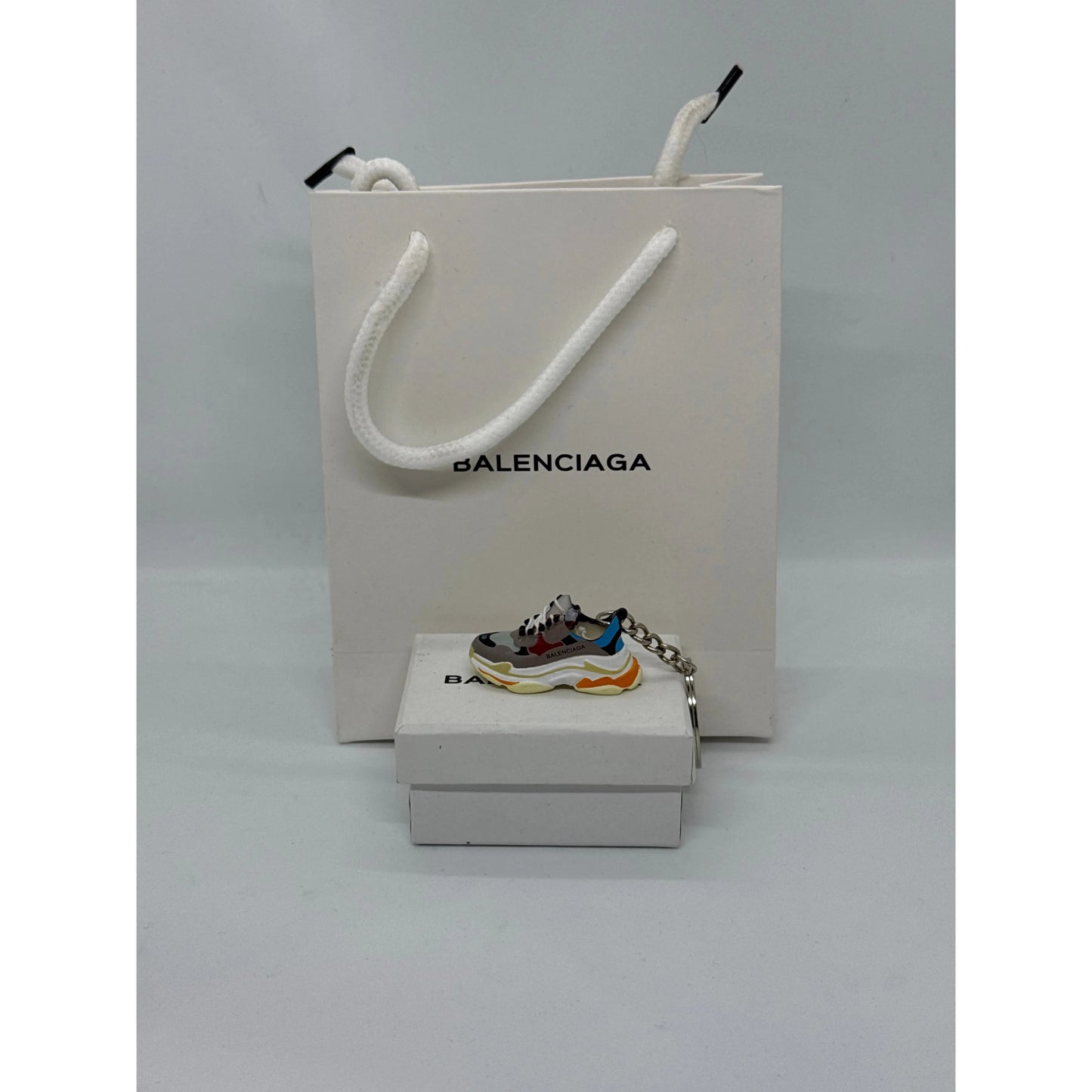 Balenciaga Triple S Grey Orange Keychain