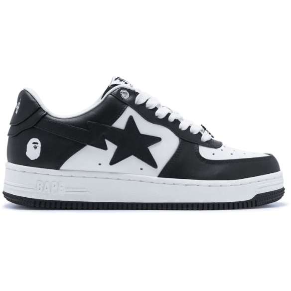 A Bathing Ape Bapesta Low Black/White