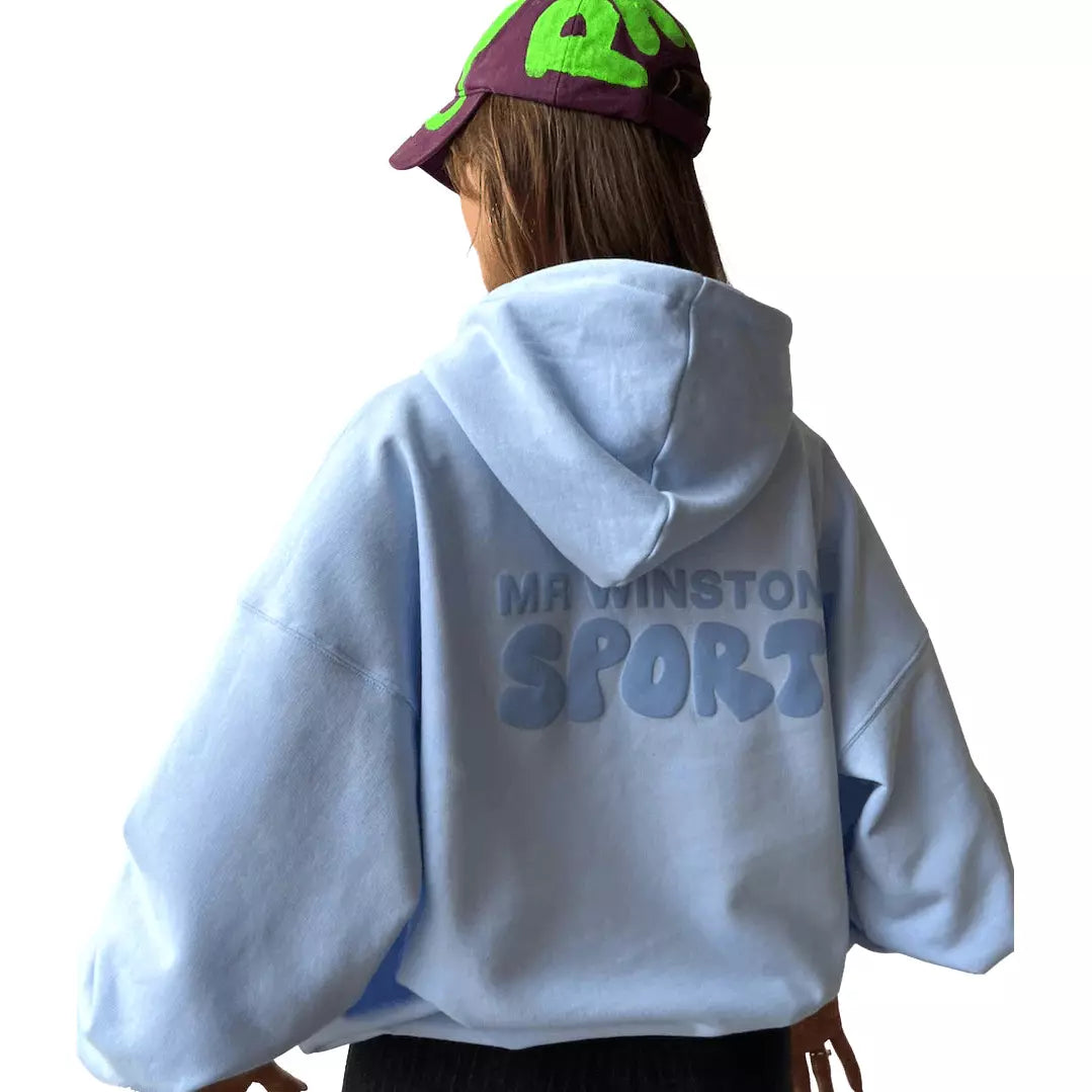 Mr Winston Powder Blue Puff Hoodie