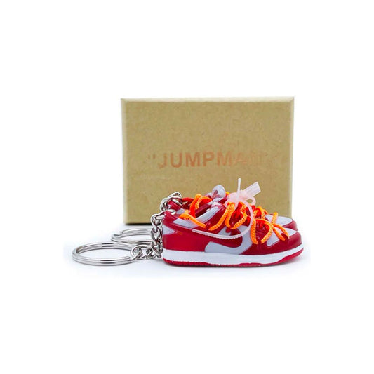 Dunk Low Off White University red Keychain