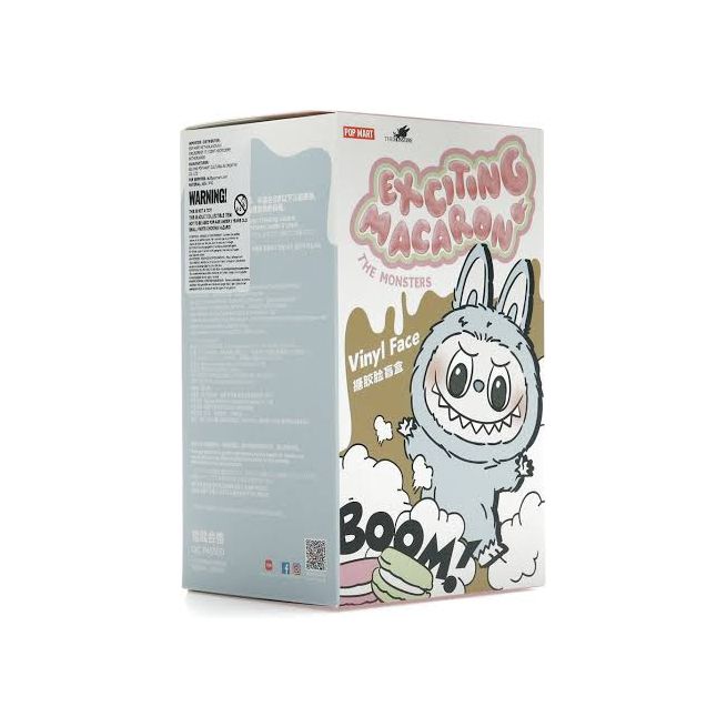 Pop Mart Labubu The Monsters Tasty Exciting Macarons Vinyl Plush Pendant Single Blind Box