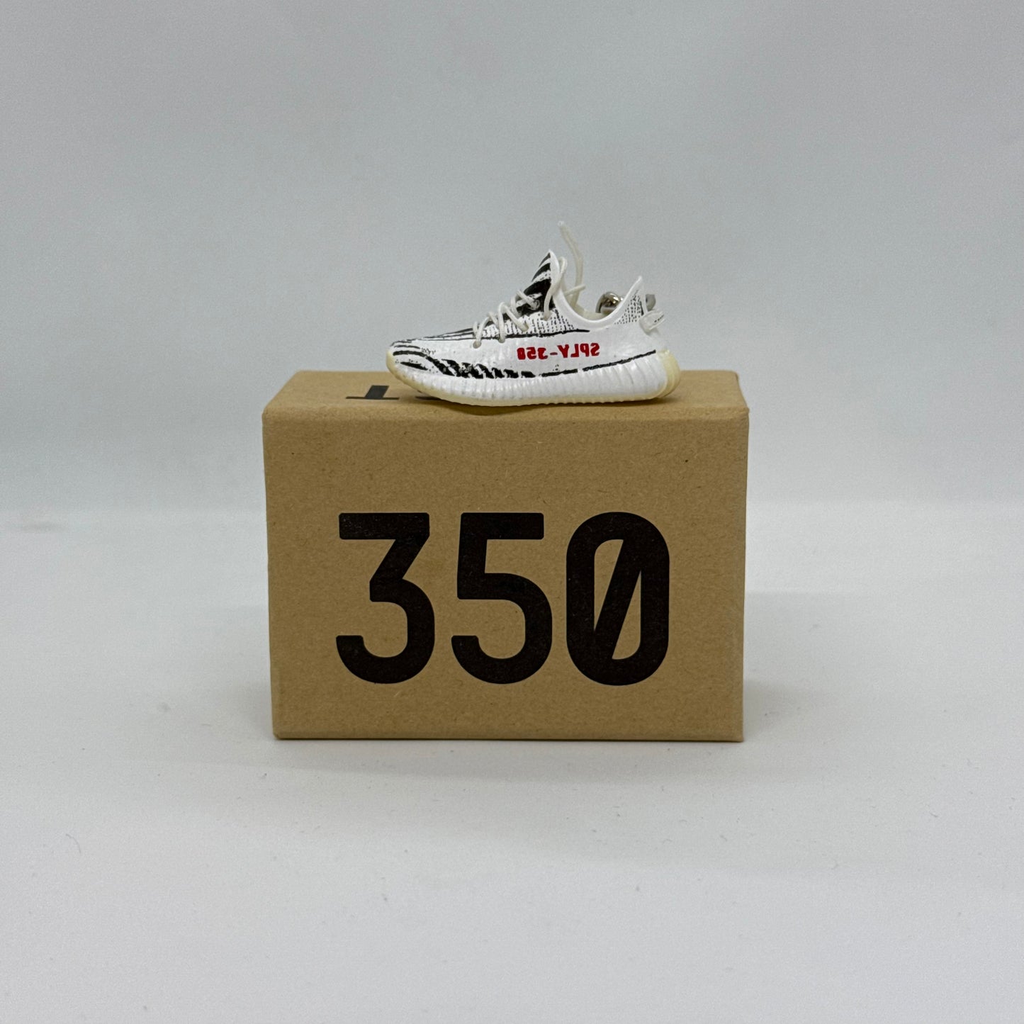 Yeezy 350 Boost Zebra keychain