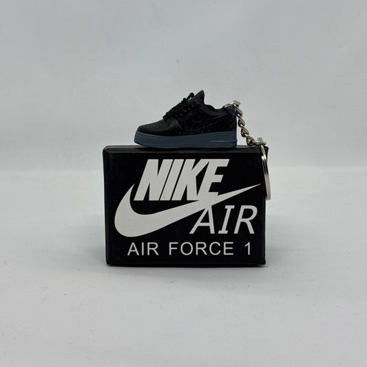 Nike Air Force 1 Low Black Louis Vuitton Keychain