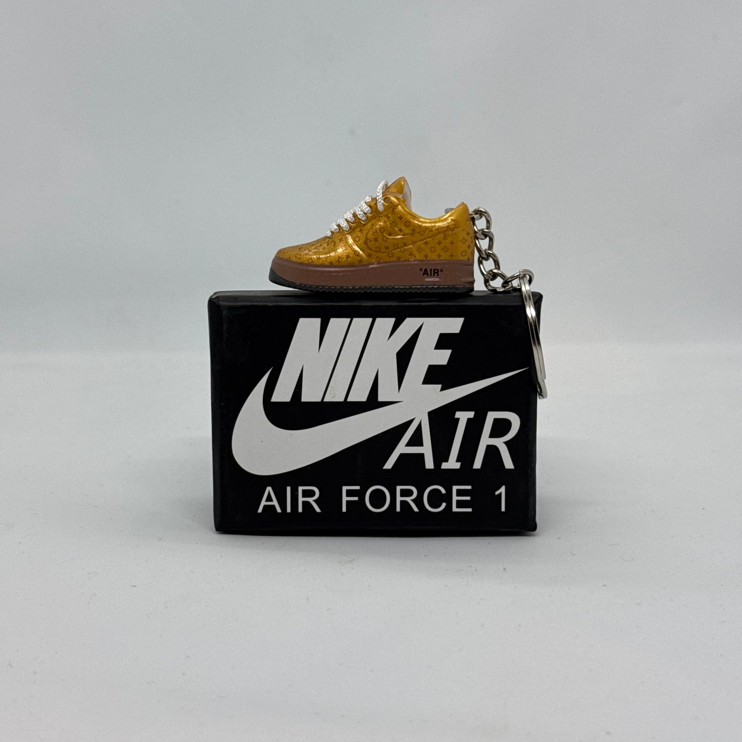 Nike Air Force 1 Low Gold Louis Vuitton Keychain