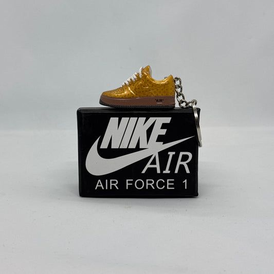 Nike Air Force 1 Low Gold Louis Vuitton Keychain
