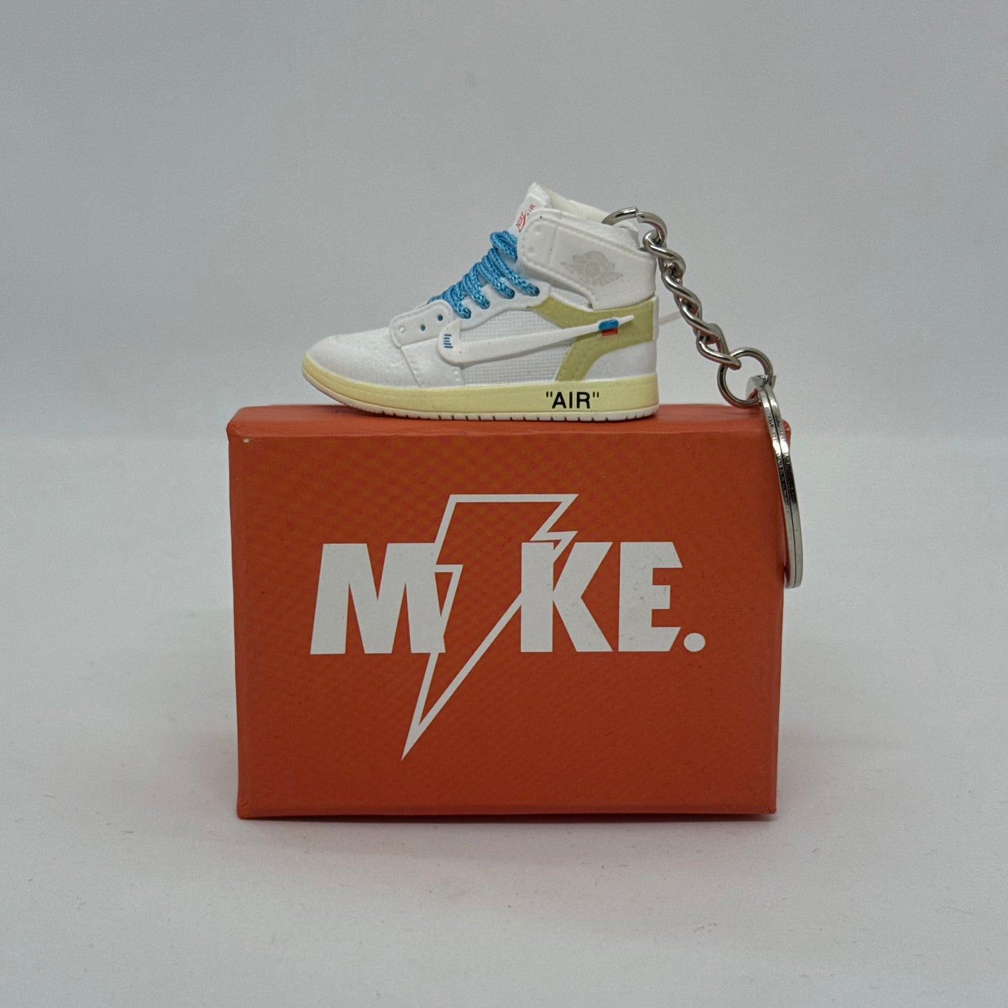 Air Jordan 1 High Off White Euro (Blue Laces) Keychain