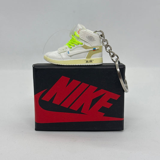 Air Jordan 1 High Off White Euro (Green Laces) Keychain