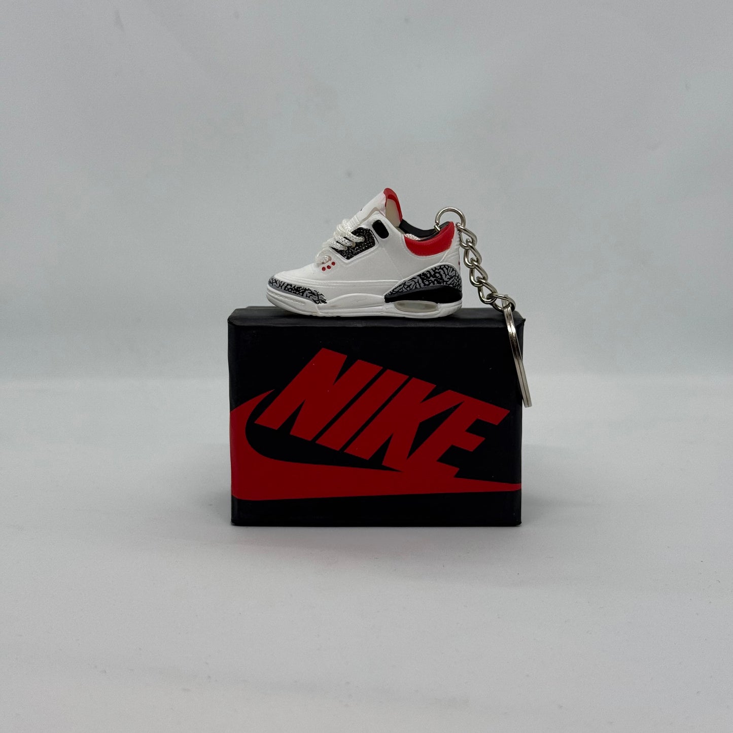 Air Jordan 3 Fire Red Keychain