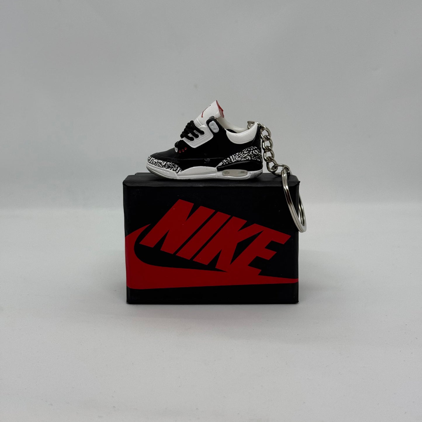 Air Jordan 3 Black Cement keychain