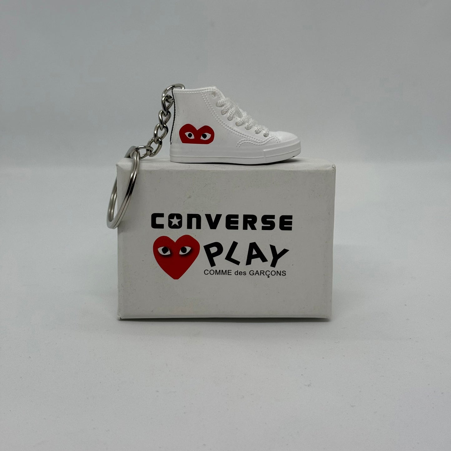 Converse Comme Des Heart High Top Keychain