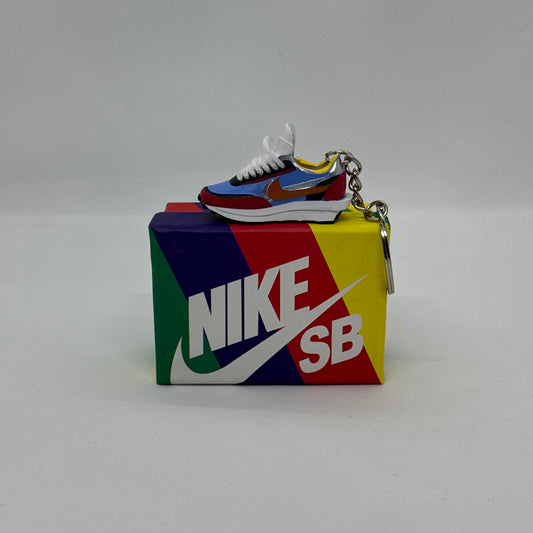 Waffle Sacai Varsity Blue Keychain