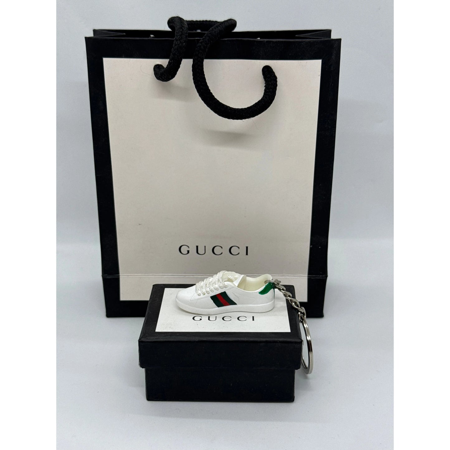 Gucci Ace White Keychain
