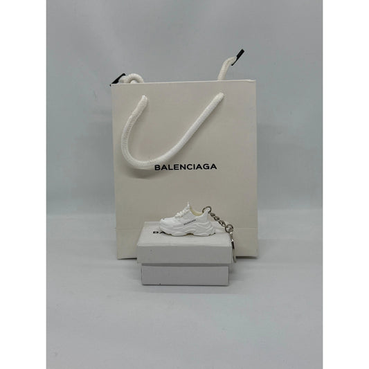 Balenciaga Triple S White Keychain