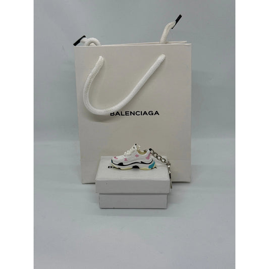 Balenciaga Triple S White Pink Keychain