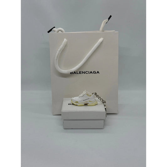 Balenciaga Triple S Cream White Keychain