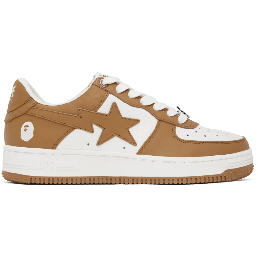 A Bathing Ape Bapesta Low Brown/White