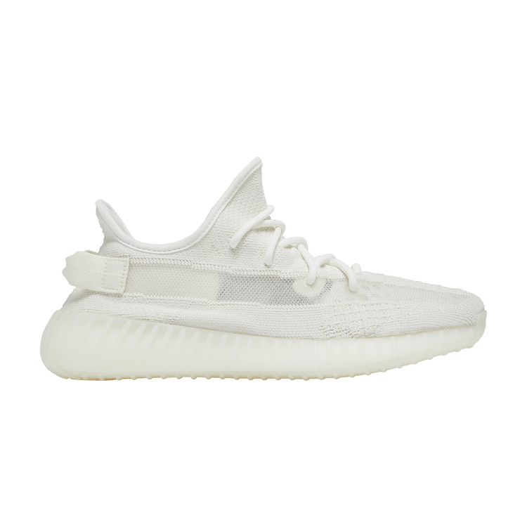 Adidas Yeezy 350 V2 “Bone” 2024 sneakers in minimalist bone white, featuring Yeezy branding, Primeknit upper, and Boost cushioning for optimal comfort and performance.