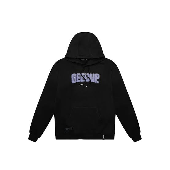 Geedup Play For Keeps Hoodie in Black Lavender – authentic streetwear hoodie with bold design, available in Australia with fast shipping and cheap prices