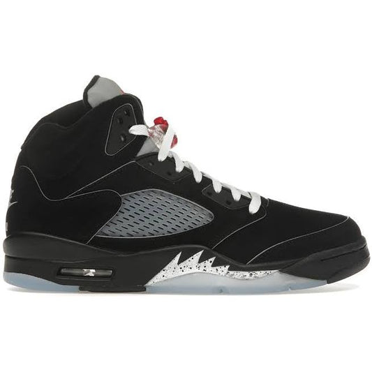 Jordan 5 Retro OG Black Metallic Reimagined 2024 sneakers with a black and metallic colorway, premium leather construction, and iconic Jordan design for ultimate style and comfort.
