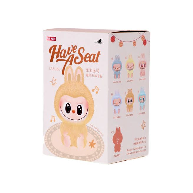 Pop Mart Labubu The Monsters Have a Seat Vinyl Plush Blind Box – authentic collectible toy with cute seated designs, available in Australia with fast shipping