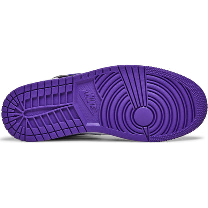 Nike Air Jordan 1 Mid "White Black Purple"
