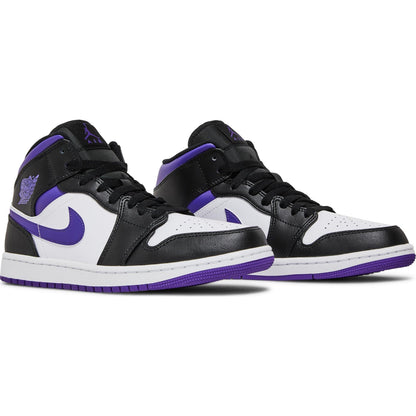 Nike Air Jordan 1 Mid "White Black Purple"