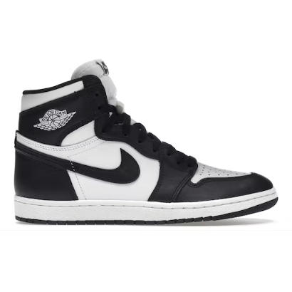 Jordan 1 Retro High 85 Black White (2023) with classic black and white colorway, premium leather, fast shipping, and limited sizing