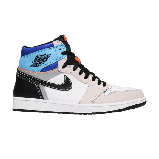 Nike Air Jordan 1 High Prototype sneakers in multi-tone blue and orange with free shipping and authentic quality in Australia
