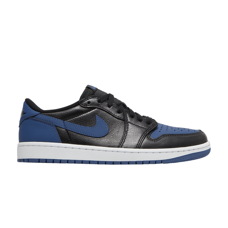 Nike Air Jordan 1 Low OG Mystic Blue sneakers with black and blue leather, free shipping and authentic quality in Australia