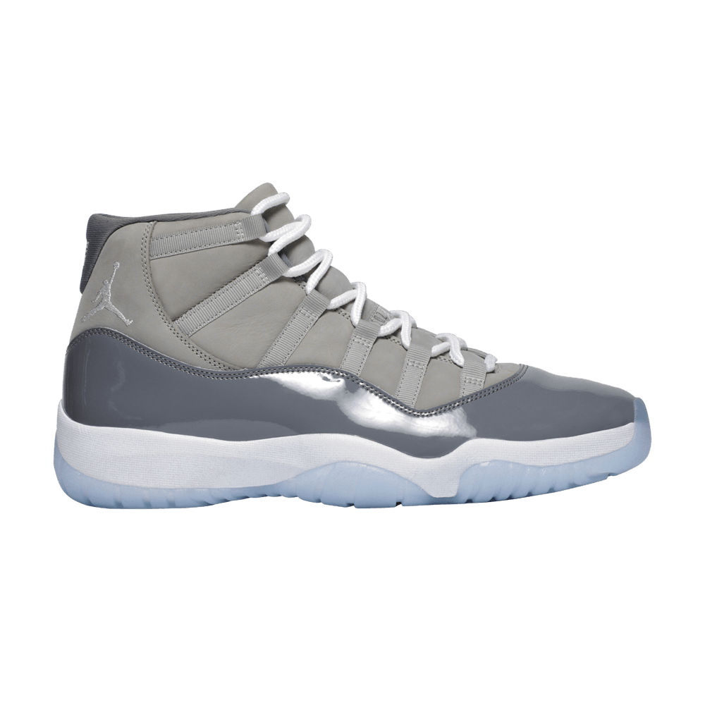 Nike Air Jordan 11 Cool Grey sneakers with patent leather and mesh upper, 100% authentic with free shipping in Australia