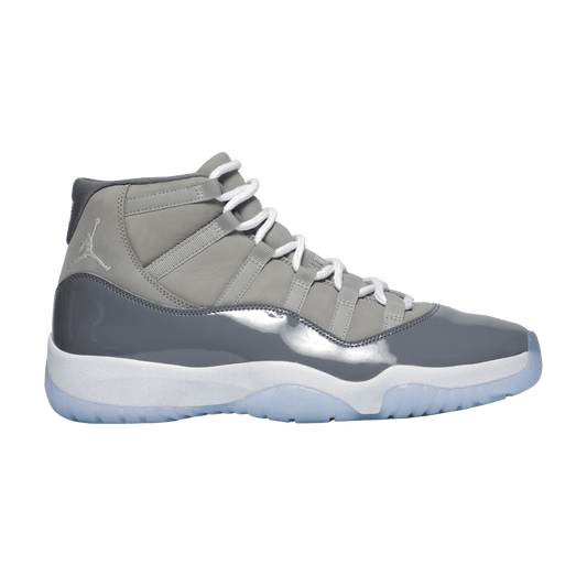 Nike Air Jordan 11 Cool Grey sneakers with patent leather and mesh upper, 100% authentic with free shipping in Australia
