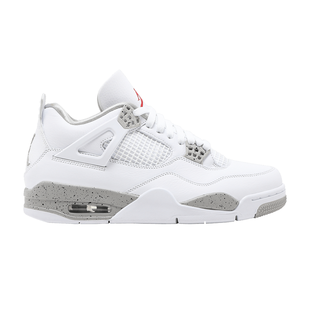 Nike Air Jordan 4 White Oreo sneakers in white and grey, authentic with fast shipping and cheap prices in Australia