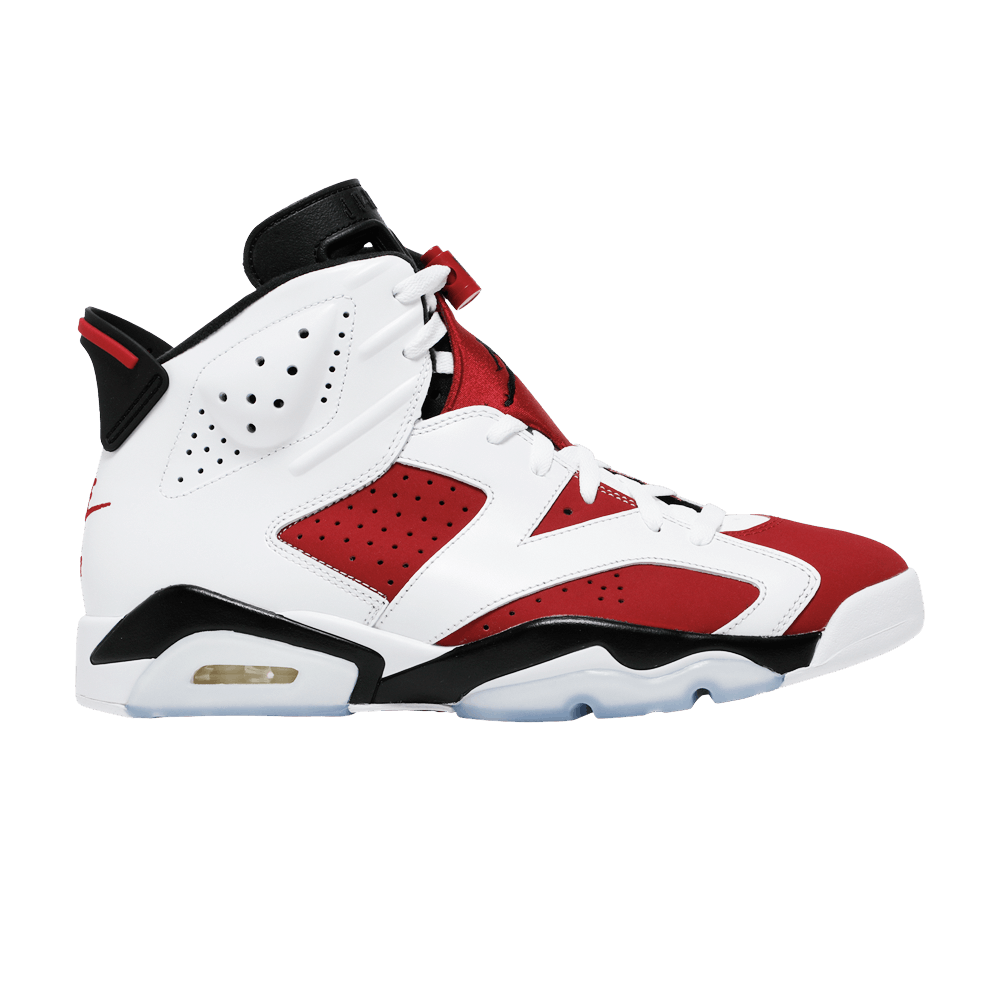 Nike Air Jordan 6 Carmine sneakers in classic red and white colorway, 100% authentic with free shipping in Australia
