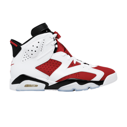 Nike Air Jordan 6 Carmine sneakers in classic red and white colorway, 100% authentic with free shipping in Australia