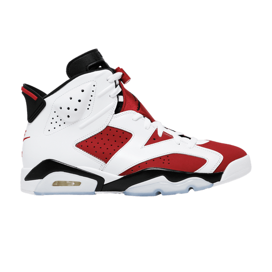 Nike Air Jordan 6 Carmine sneakers in classic red and white colorway, 100% authentic with free shipping in Australia