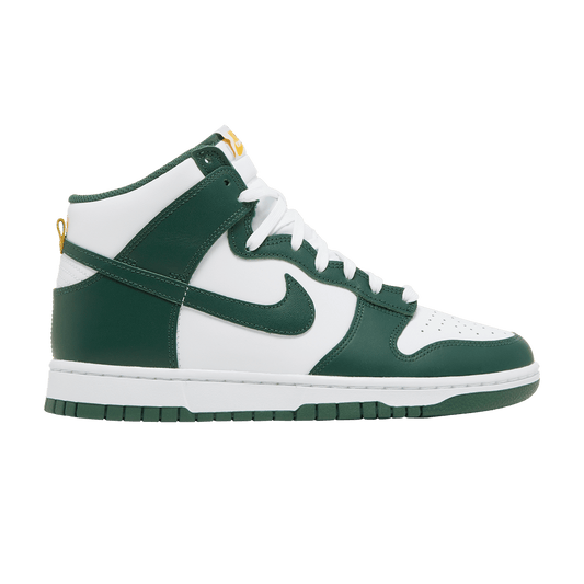 Nike Dunk High Australia edition sneakers in green and gold, 100% authentic with free shipping available in Australia