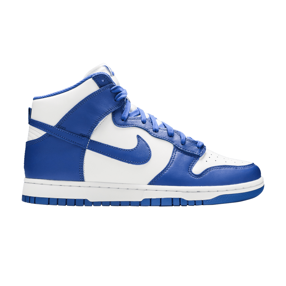 Nike Dunk High Game Royal sneakers in bold blue and white leather, 100% authentic with free shipping in Australia