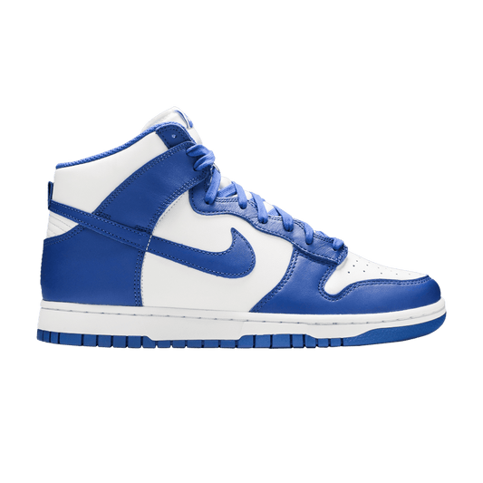 Nike Dunk High Game Royal sneakers in bold blue and white leather, 100% authentic with free shipping in Australia
