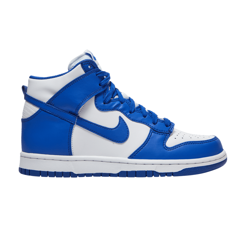 Nike Dunk High Game Royal GS sneakers in bold blue and white leather, 100% authentic with free shipping in Australia