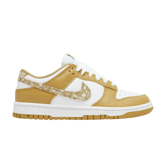 Nike Dunk Low Barley Paisley women’s sneakers with yellow paisley print, authentic with fast shipping and cheap prices in Australia