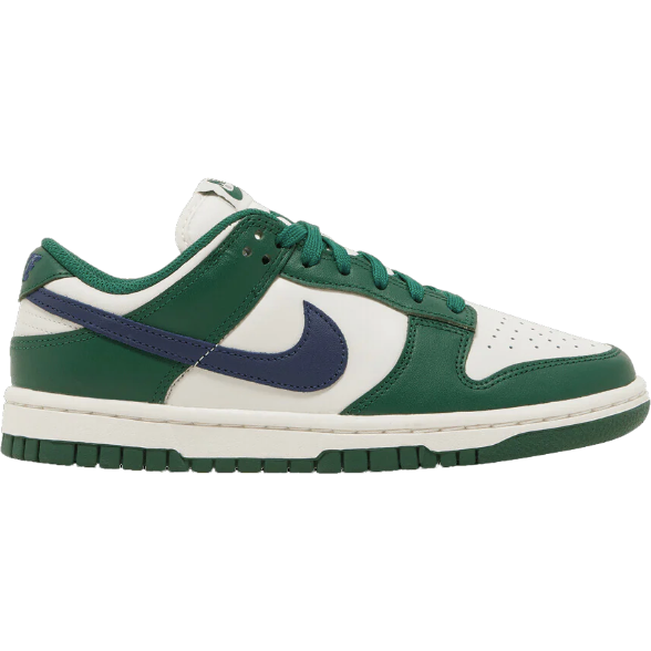 Nike Dunk Low Gorge Green women’s sneakers with deep green and white leather – authentic and ships fast